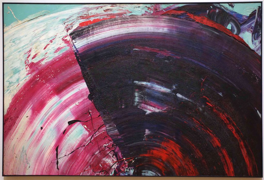 白髪 一雄 SHIRAGA Kazuo 色絵 Iroe (color picture) 1966 Oil on canvas