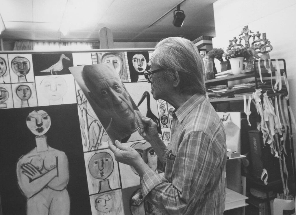 INOKUMA Genichiro with Pablo Picasso (photo Mario A) 1