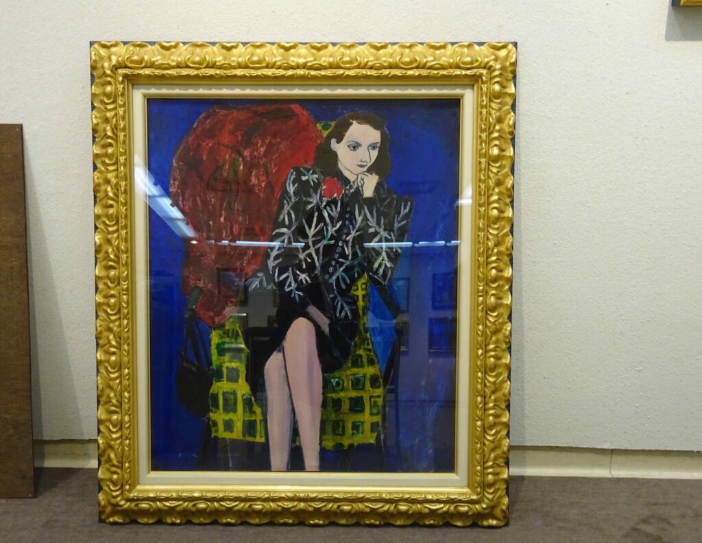 猪熊弦一郎 INOKUMA Genichiro “Costume noir” , oil on canvas, ca. 1941, 73 x 60 cm, @ NICHIDO Gallery, Tokyo 日動画廊、東京