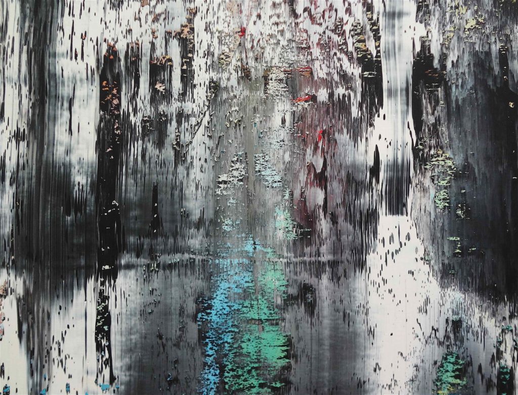 Gerhard Richter ゲルハルト・リヒター 個展 Abstraktes Bild作 部分 @ Beyeler Fondation Riehen 2014