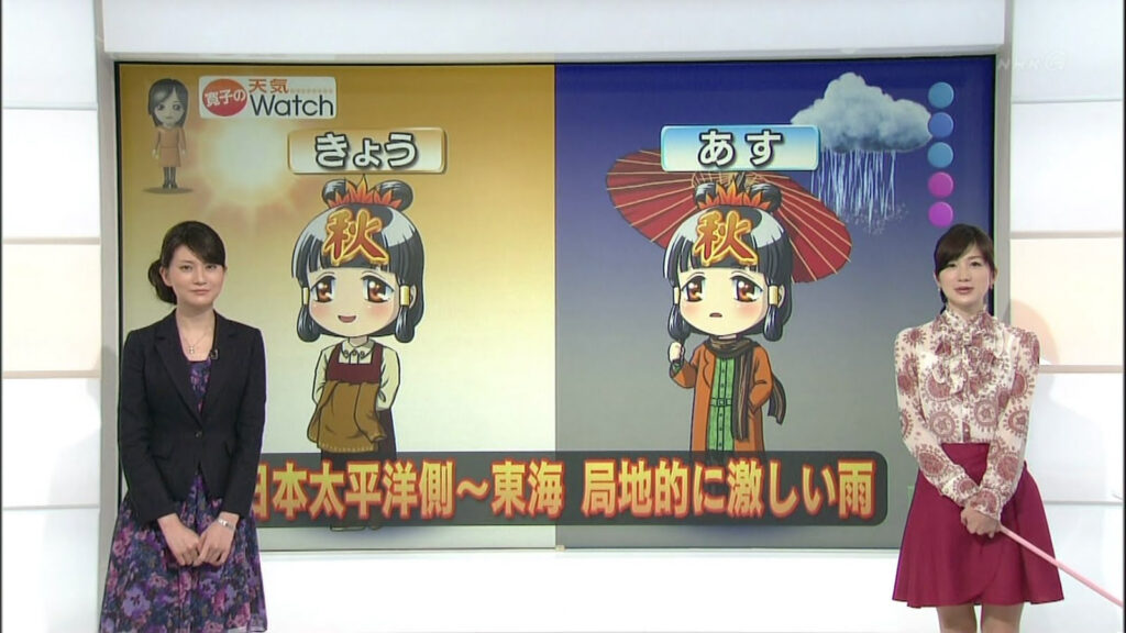 IDA Hiroko @ NHK weather report 2012