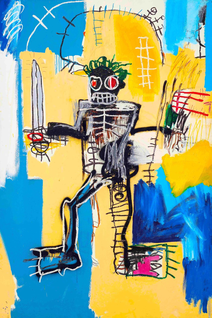 Jean-Michel Basquiat, Warrior(1982). Estimate is US$31 million–41 million