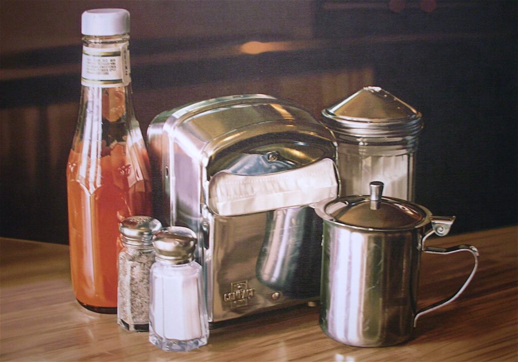 Ralph Goings ‚Still Life with Creamer‘ 1982, 38 x 52 inches, oil on canvas, OK Harris Works of Art, New York @ “picturing america” Deutsche Guggenheim Berlin 2009