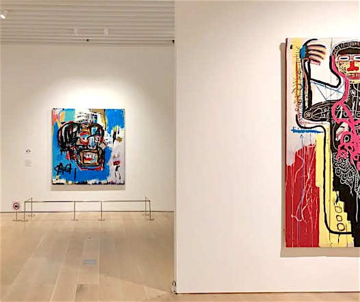 right side Basquiat @ Mori Arts Center Gallery, Tokyo, 2019 ジャン＝ミシェル・バスキア Jean-Michel Basquiat Versus Medici 1982 $35 million–$50 million @ Sotheby’s