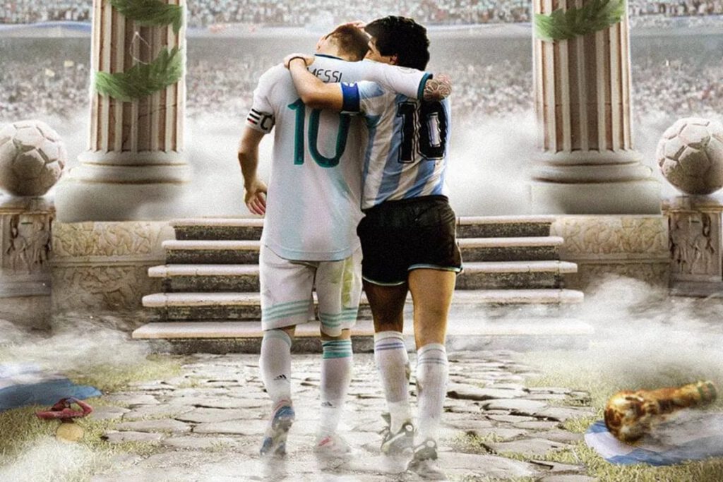 Lionel Messi + Diego Maradona