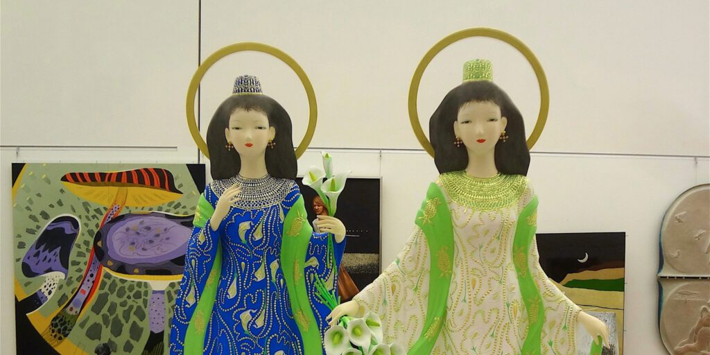日展理事長 奥田小由女 OKUDA Sayume 「天空への祈り」2015年、部分