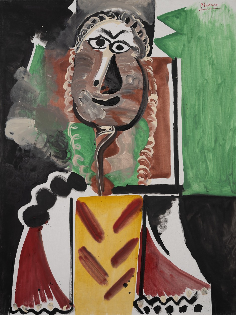 Pablo Picasso Buste d’homme 1969, estimate 10-15 Mio US$