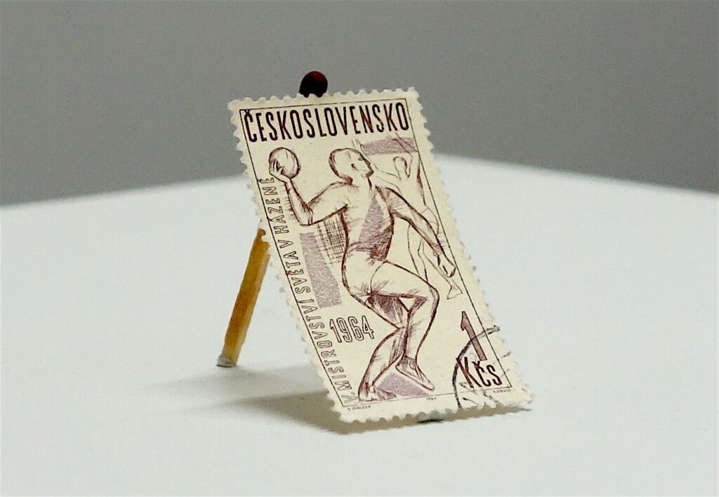 Jiří Kovanda (postage stamp from former Czechoslovakia in the Tokyo Olympic Year 1964) 2020