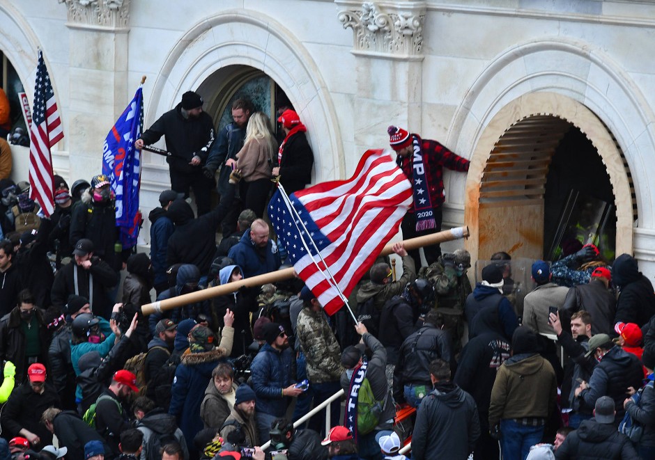 Trump Followers storming the Capitol