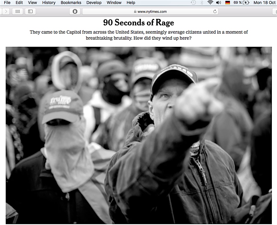 United States Of America 90 seconds of rage New York Times