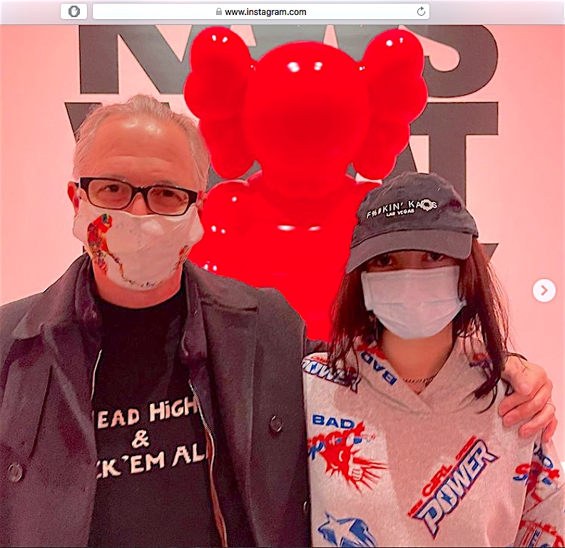 Brett Gorvy @ KAWS with his daughter