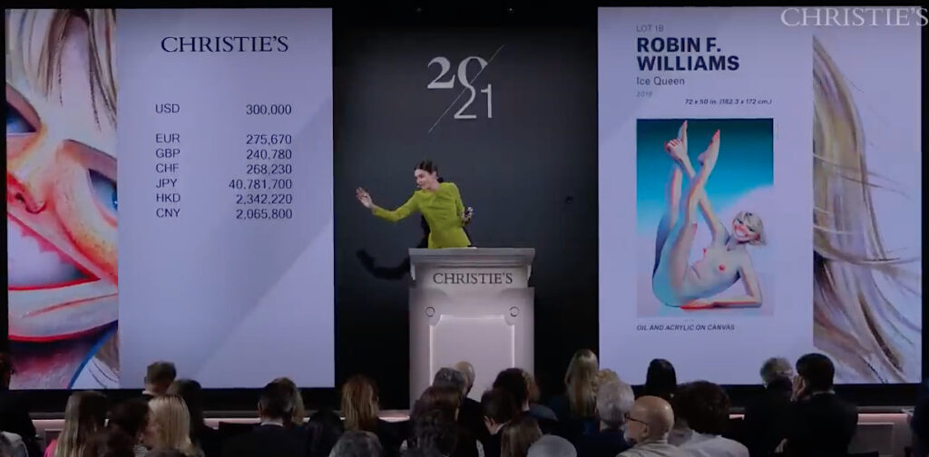 Auctioneer @ Christie’s 21st Century Evening Sale in New York 7th of November 2023 (1)
