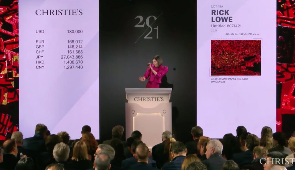 Auctioneer @ Christie’s 21st Century Evening Sale in New York 7th of November 2023 (c)
