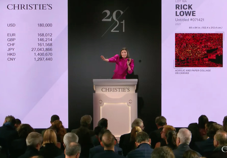 Auctioneer @ Christie’s 21st Century Evening Sale in New York, 7th of November 2023