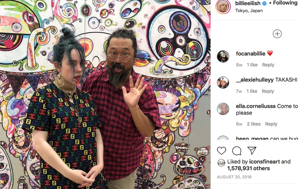 Billie Eilish and MURAKAMI Takashi 2018