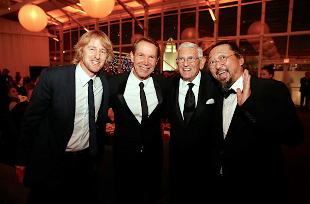 Star-studded gala celebrates Broad museum September 18, 2015, 村上隆 MURAKAMI Takashi, Eli Broad, Jeff Koons, Owen Wilson