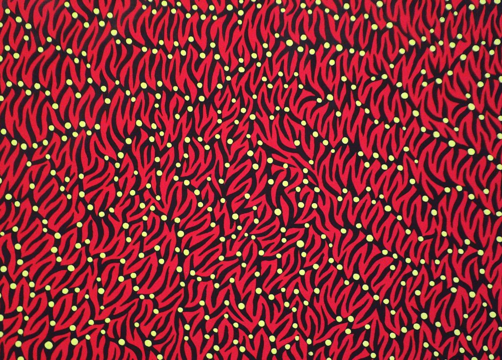 KUSAMA Yayoi 草間彌生 Revelation from Heaven 天上よりの啓示 1989, detail