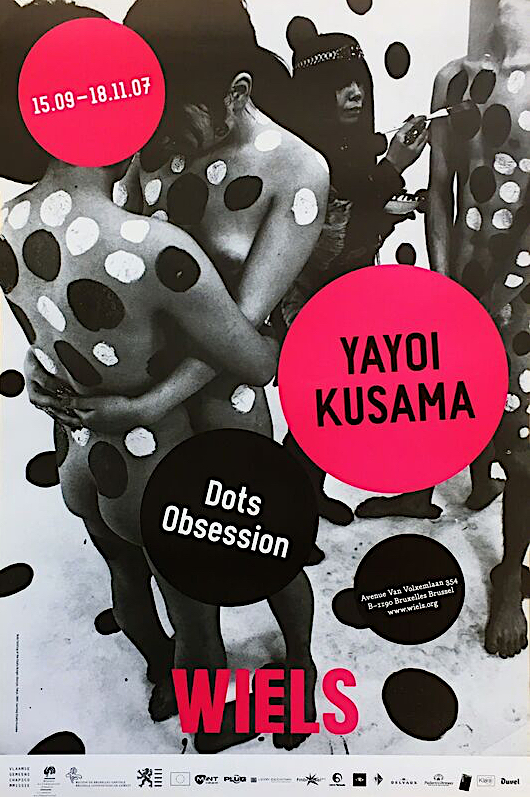 Kusama exhibition Poster, Bruxelles 2007