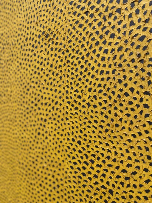 草間彌生 KUSAMA Yayoi Infinity Net Yellow 1960, oil on canvas; 240 x 294.6 cm National Gallery of Art, Washington, detail