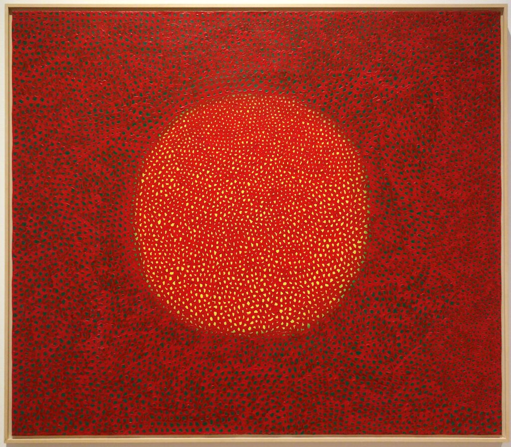 草間彌生 KUSAMA Yayoi 無限の網 Infinity Nets, 1965, Oil on canvas, 132 x 152 cm, 宮津大輔コレクション MIYATSU Daisuke Collection