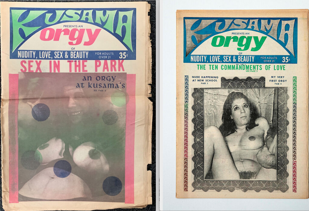 草間彌生の KUSAMA’S ORGY Magazine, Vol.3 and Vol. 4, 1968