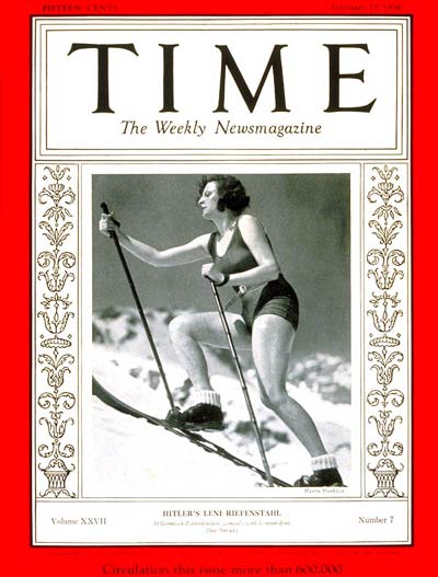 Hitler’s Leni Riefenstahl Time magazine 1936