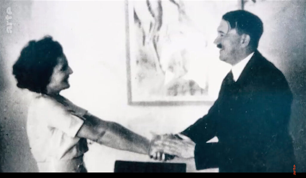 Leni Riefenstahl and Adolf Hitler in private