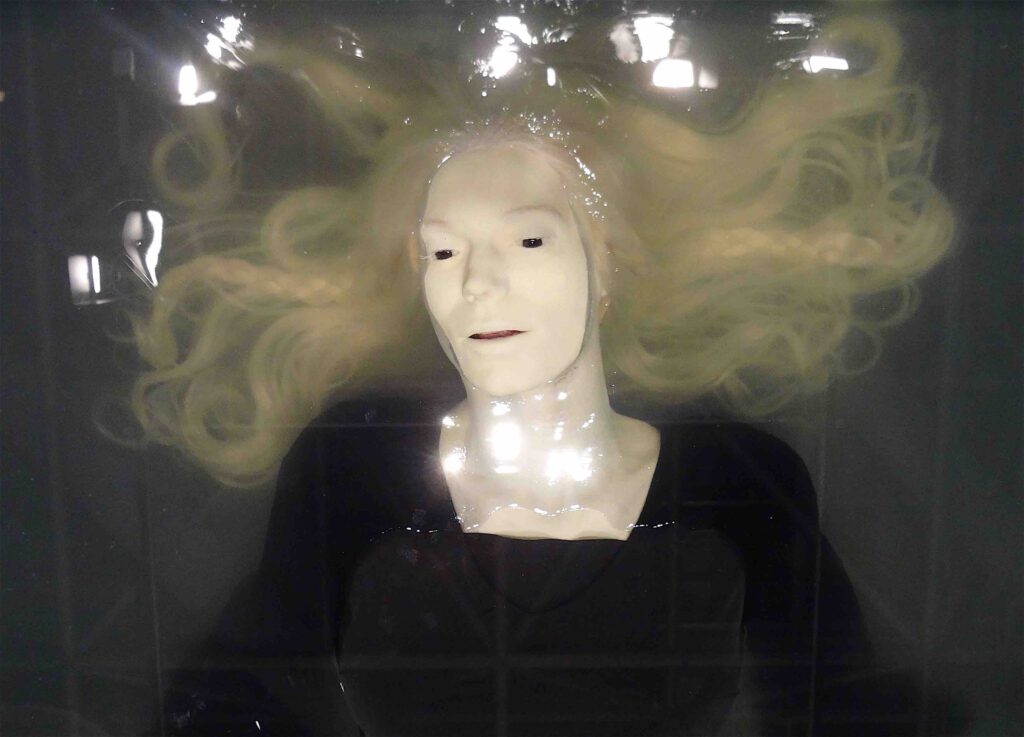 Paul Fryer “Ophelia (White)” 2007, Silicon, wax, glass, detail