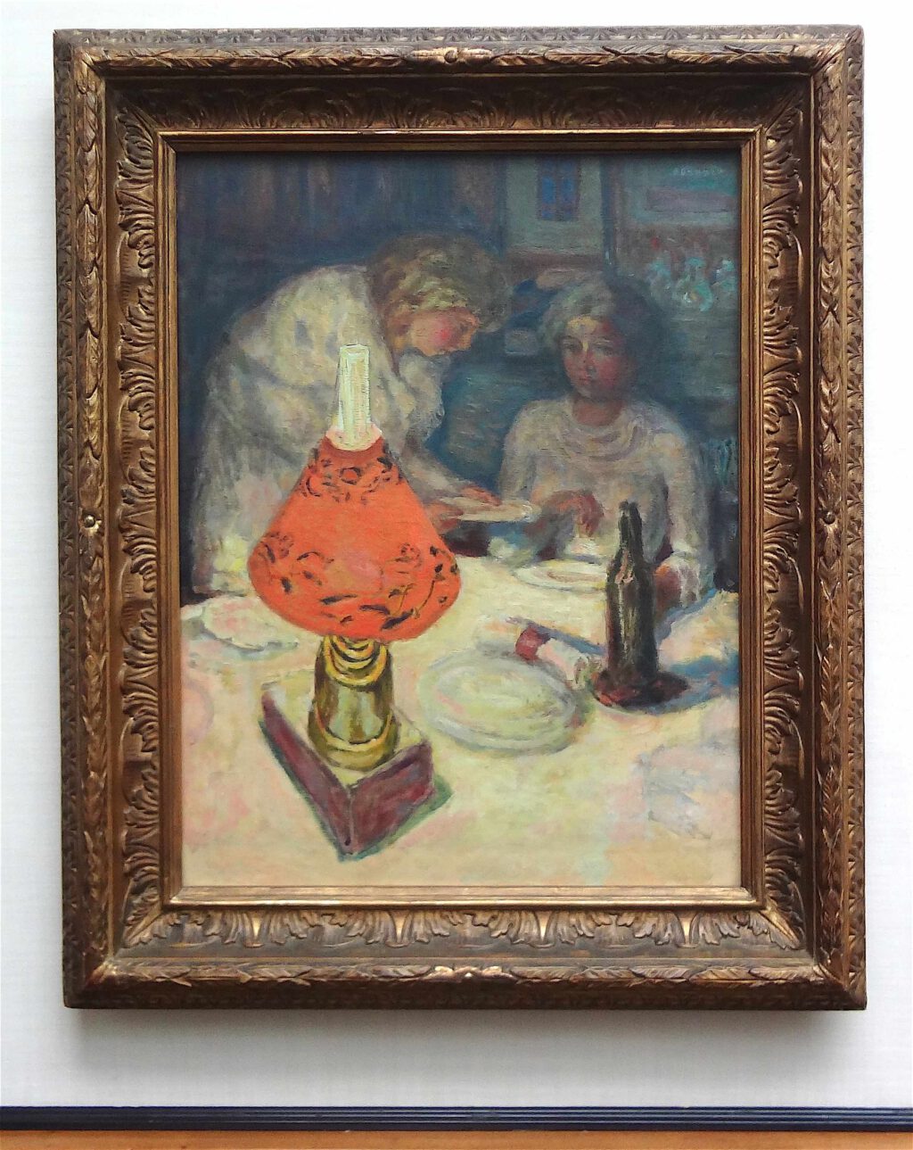 ピエール・ボナール「オレンジ色のランプシェード」1908年、ウィンタートゥール