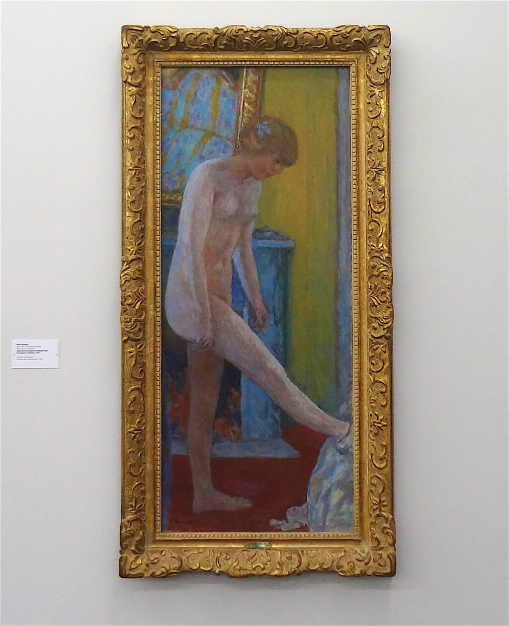ピエール・ボナール「暖炉の前の裸の女の子」1919年、ウィンタートゥール