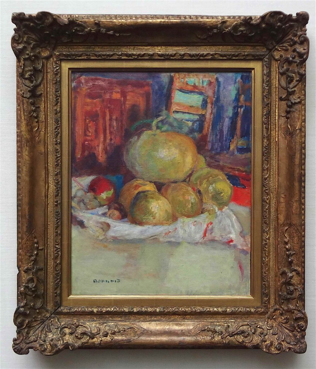 ピエール・ボナール「果物のある静物画」1925年、ウィンタートゥール