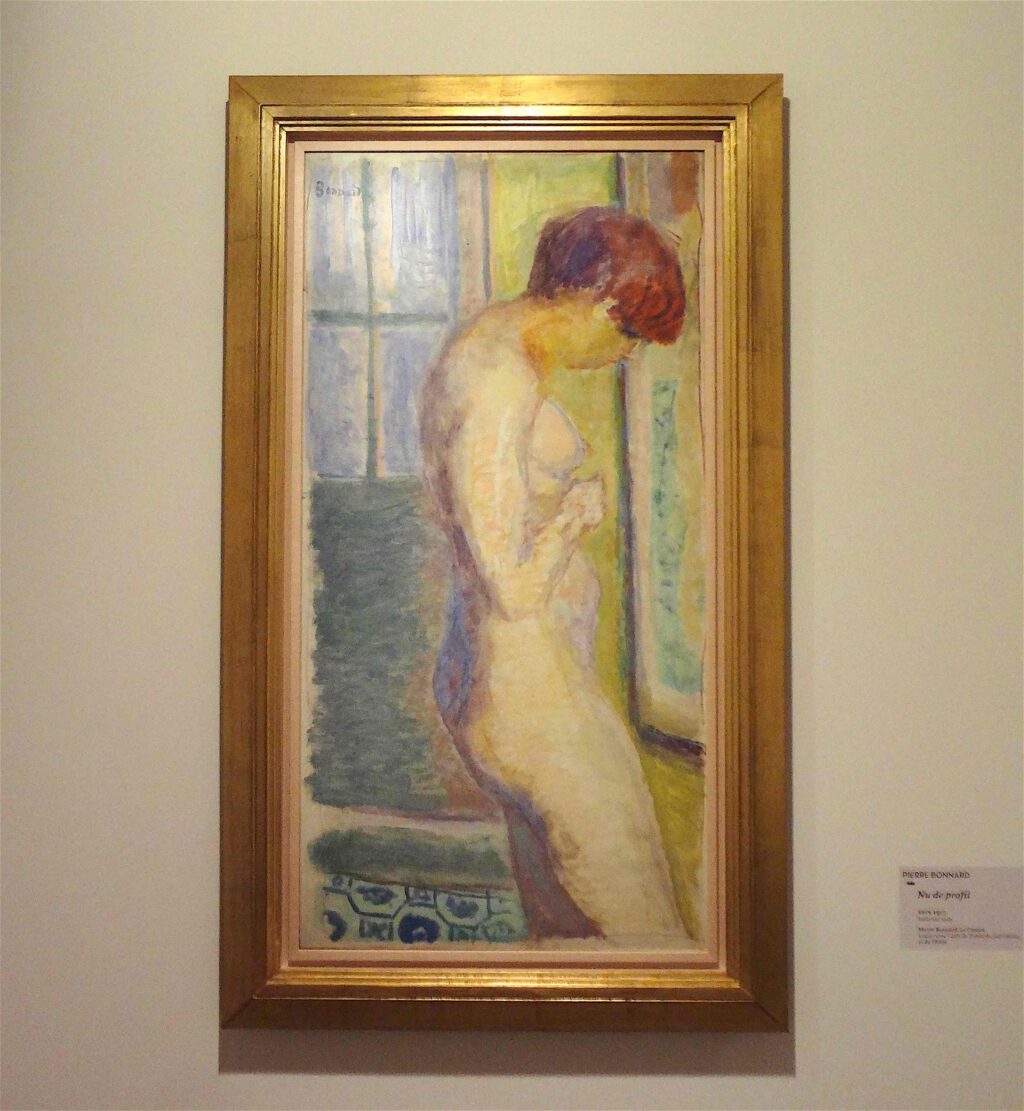 ピエール・ボナール「横からの裸婦」1917年頃、ボナール美術館