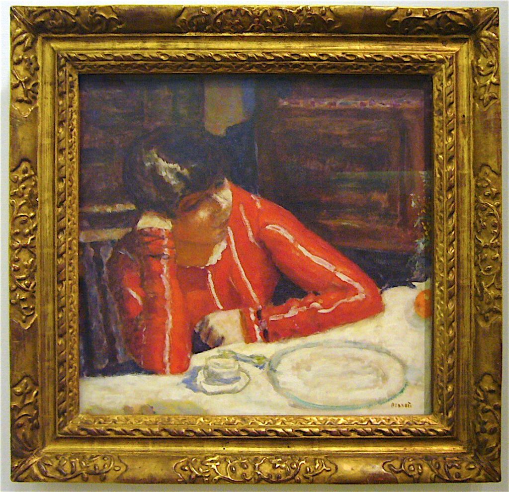 ピエール・ボナール「赤いブラウス」1925年、パリ
