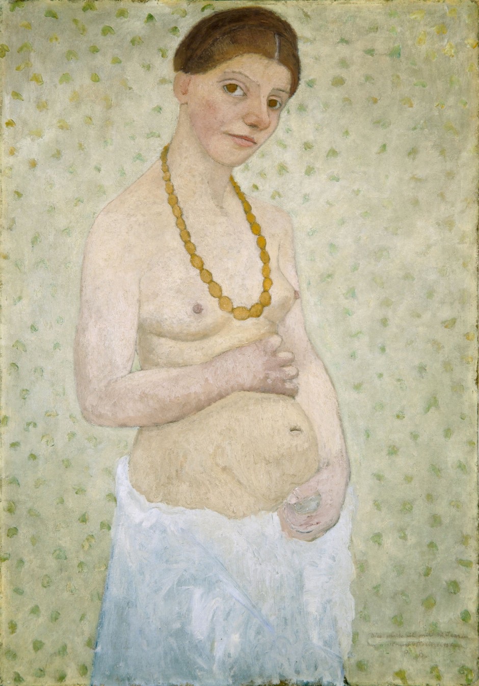 ポーラ・モデルソン＝ベッカー「結婚6周年記念の自画像」1906年