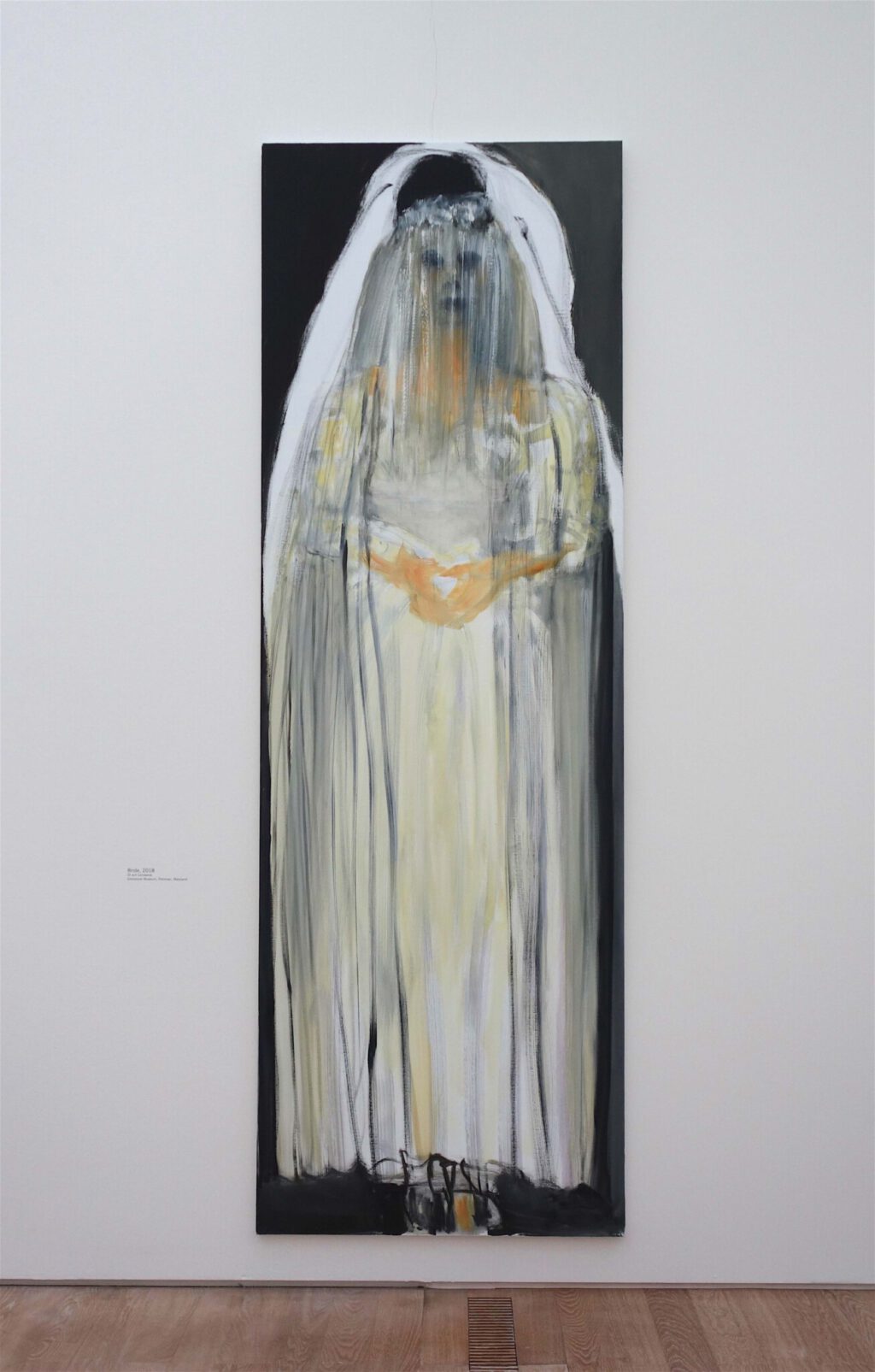 マレーネ・デュマ「花嫁」油絵、300 x 100 センチ、2018年