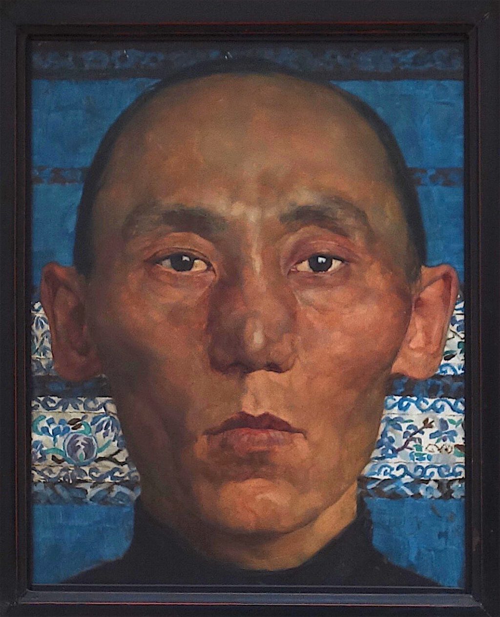 ロッテ・ラーゼルシュタイン「モンゴル人」木材に油彩、27.1 x 21.8 センチ、約1927年