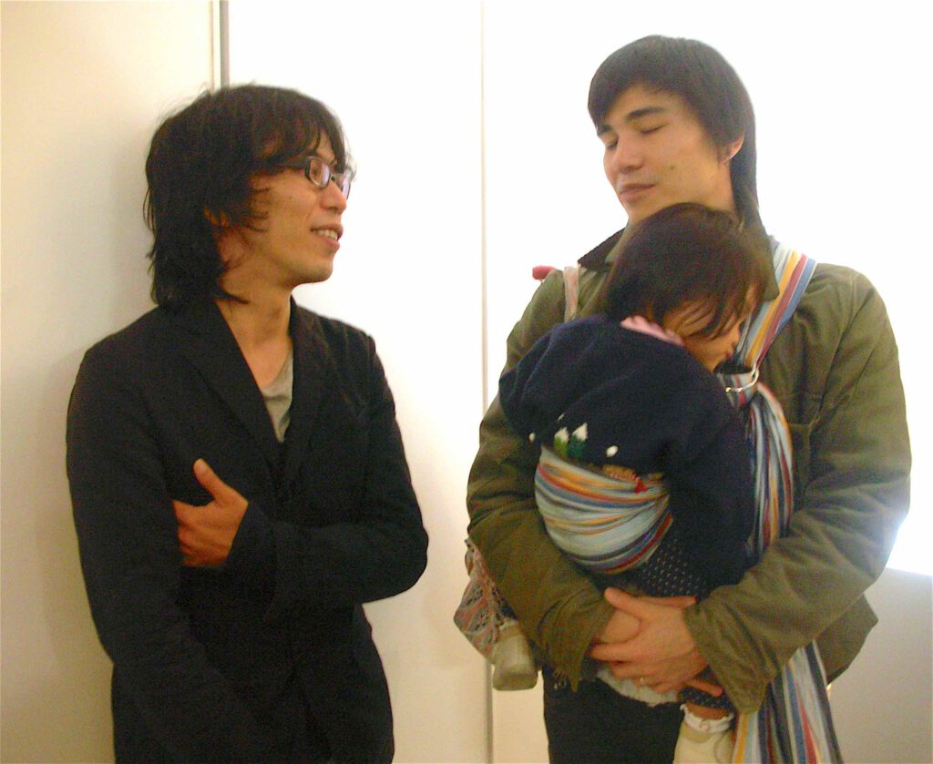 Artist AOYAMA Satoru with Andrew Maerkle @ MIZUMA ART GALLERY 4th of November 2009