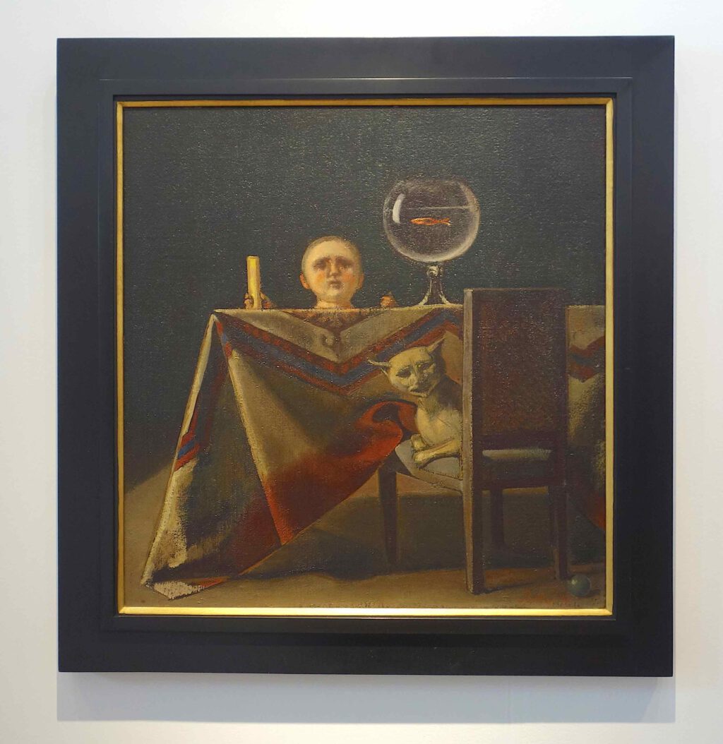 Balthus Le Poisson rouge 1948. Oil on canvas, 62.2 x 65.1 cm (15 Mio US$) @ Acquavella