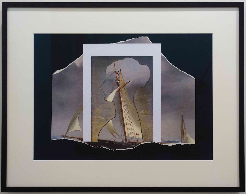 Giulio Paolini Senza titolo (Untitled) 2015 Pencil and collage on paper 35 x 50 cm (Marian Goodman Gallery No. 23689)