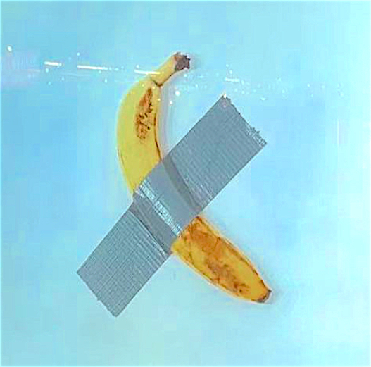 Maurizio Cattelan, Comedian 2019, banana, tape