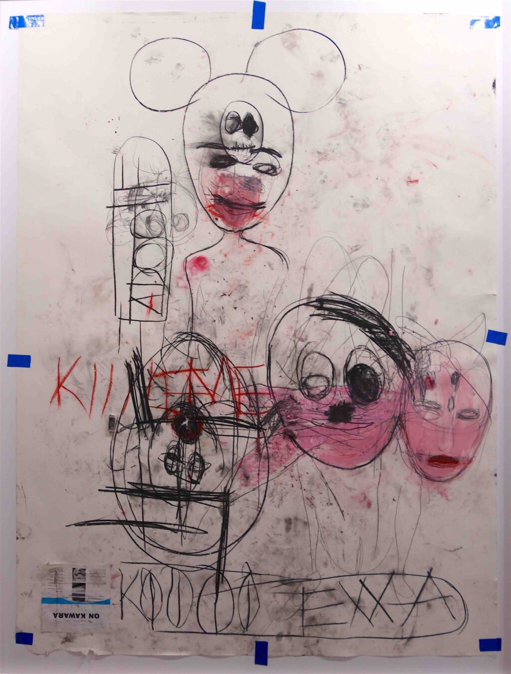 Paul McCarthy A&E, EXXA, Santa Anita session 2020 Charcoal, pastel, and collage on paper 245.1 x 182.9 cm (McCAR106115)(Hauser & Wirth)