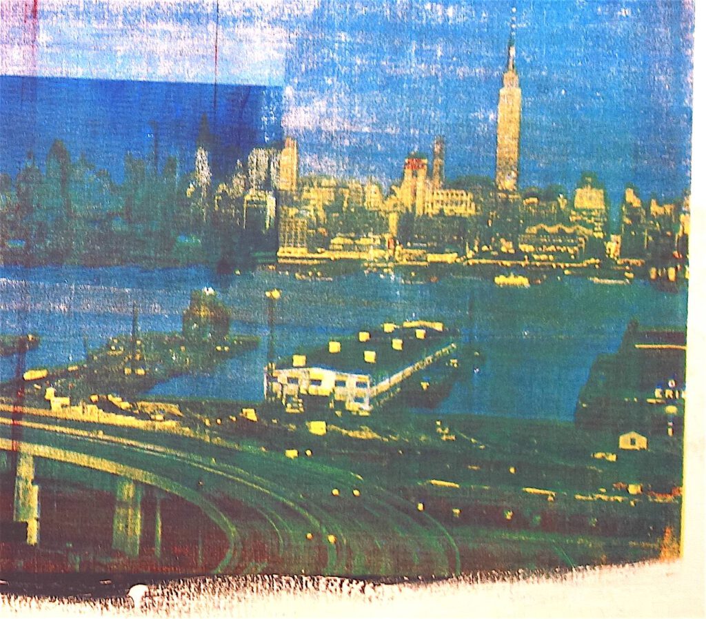 Robert Rauschenberg Star Grass 1963 Oil and silkscreen ink on canvas, 150.5 x 104.8 x 5.1 cm, detail (RR 1052)(Thaddaeus Ropac)