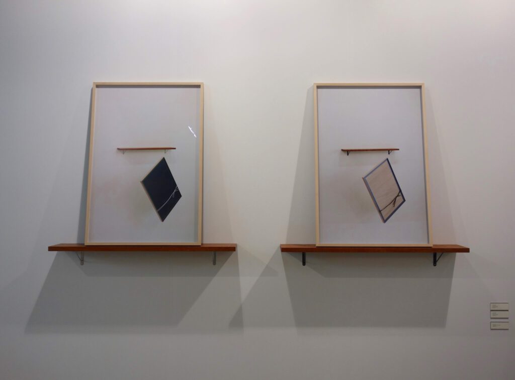 磯谷 博史 Hirofumi Isoya Lag 1 + Lag 2 2014. C-print, wood, metal @ Taka Ishii Gallery booth