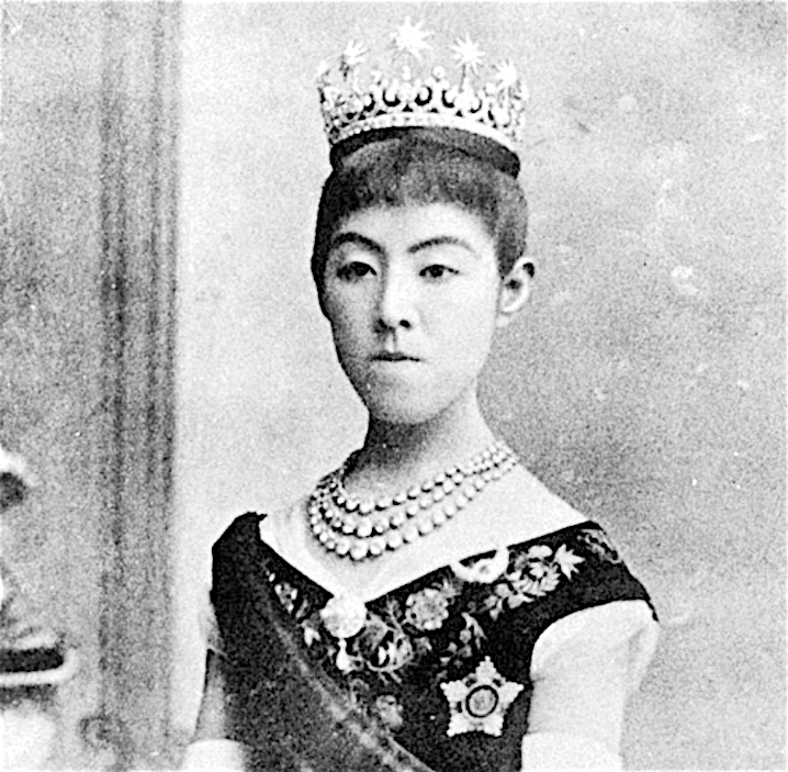 Empress Dowager Shoken, the wife of Emperor Meiji