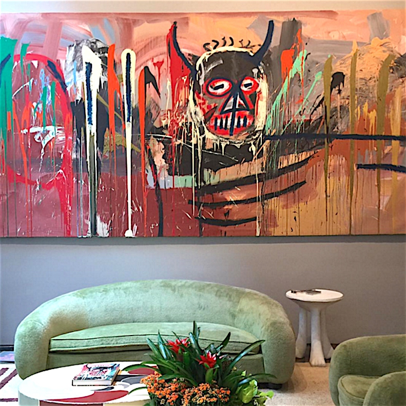 前澤友作 MAEZAWA Yusaku’s Basquiat work in the former house of Adam Lindemann and Amalia Dayan (art dealer)