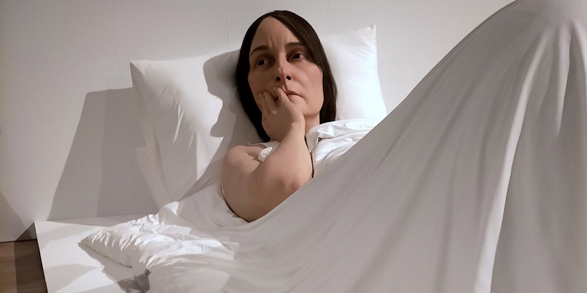 In Bed, Ron Mueck, 2005 (detail) . Photography Keith Whittle | "In Bed" Ron Mueck, 2005 (detail). Photography Keith Whittle