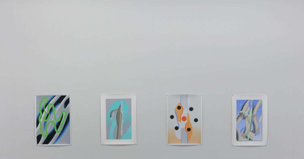 4 works by Tomáš Absolon “Untitled”, each executed in 2023