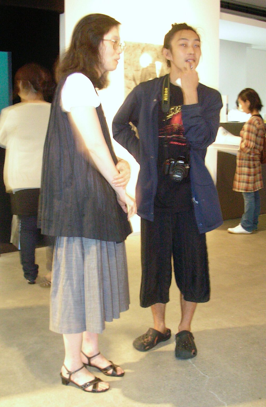 Art Critic MATSUI Midori 松井 みどり 美術評論家 with HAYASHI Yasutaka 林靖高, Chim Pom exhibition @ hiromi yoshii 2008