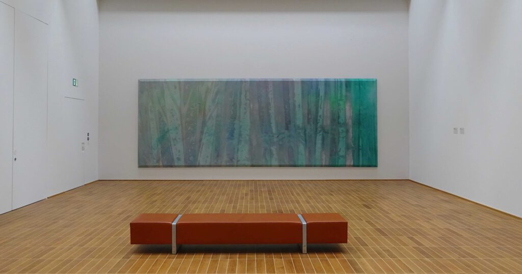 Sam Gilliam GREEN APRIL 1969. Acryl auf Leinwand. Kunstmuseum Basel 2018