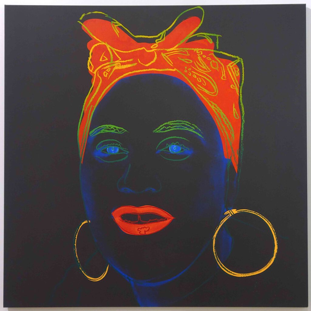 Andy Warhol Mammy (from Myths) 1981, Acrylic and silkscreen ink on canvas, 152.4 x 152.4 cm @ Acquavella